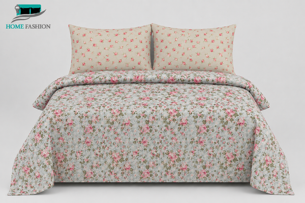 6. Blush Rose Whisper King Size Bedsheet Set